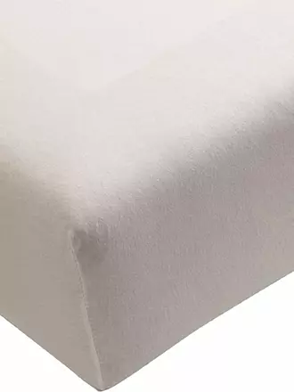 FORMESSE | Jersey-Spannleintuch "Bella Donna" 180/200 cm - 200/220 cm (Weiss) | grau